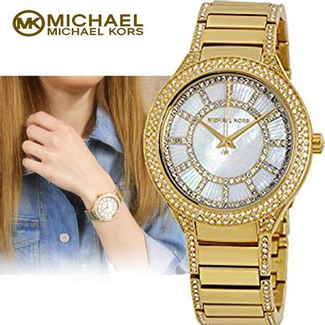 michael kors mk3312 ladies watch 129083|Michael Kors Kerry Mother of Pearl Dial Gold.